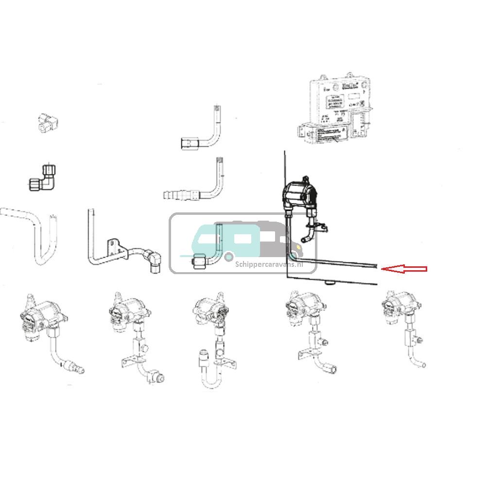 Dometic RMS8401 Gastoevoerbuis