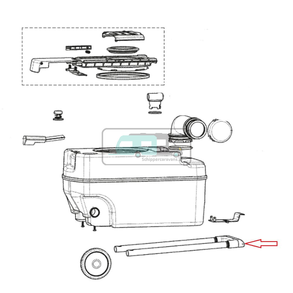 Dometic CT3000/4000 Handgreep