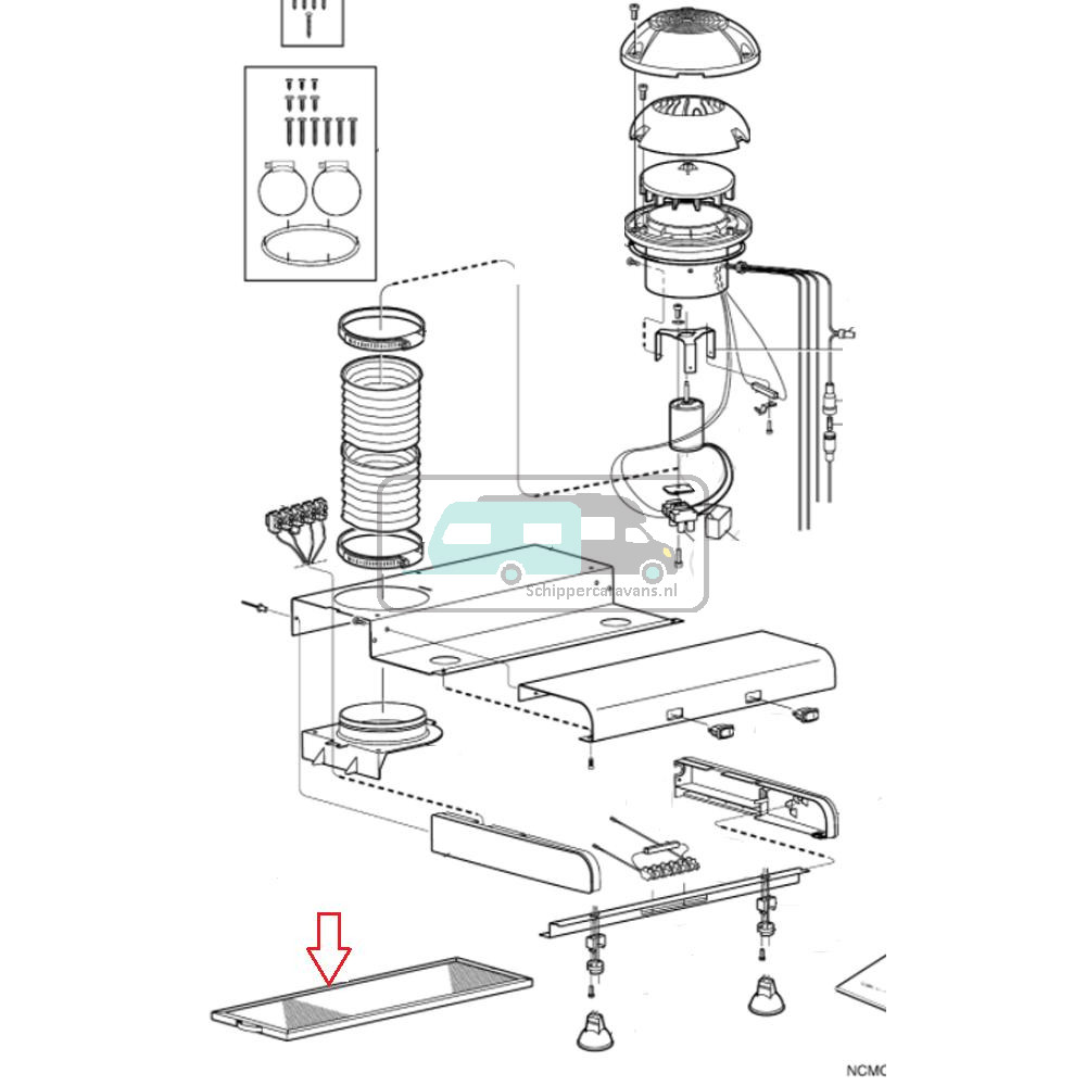 Dometic CK400 Afzuigkap Vet Filter