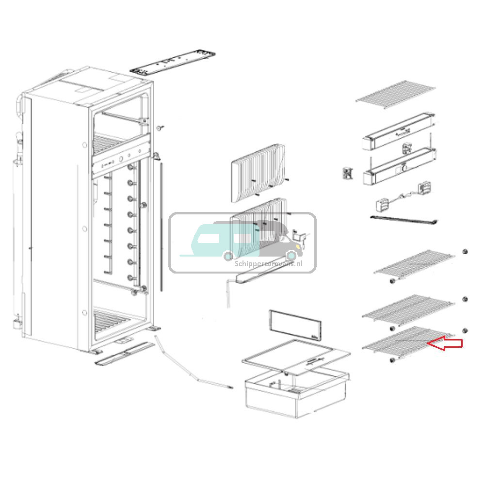 Dometic RM10.5 Onder Rooster