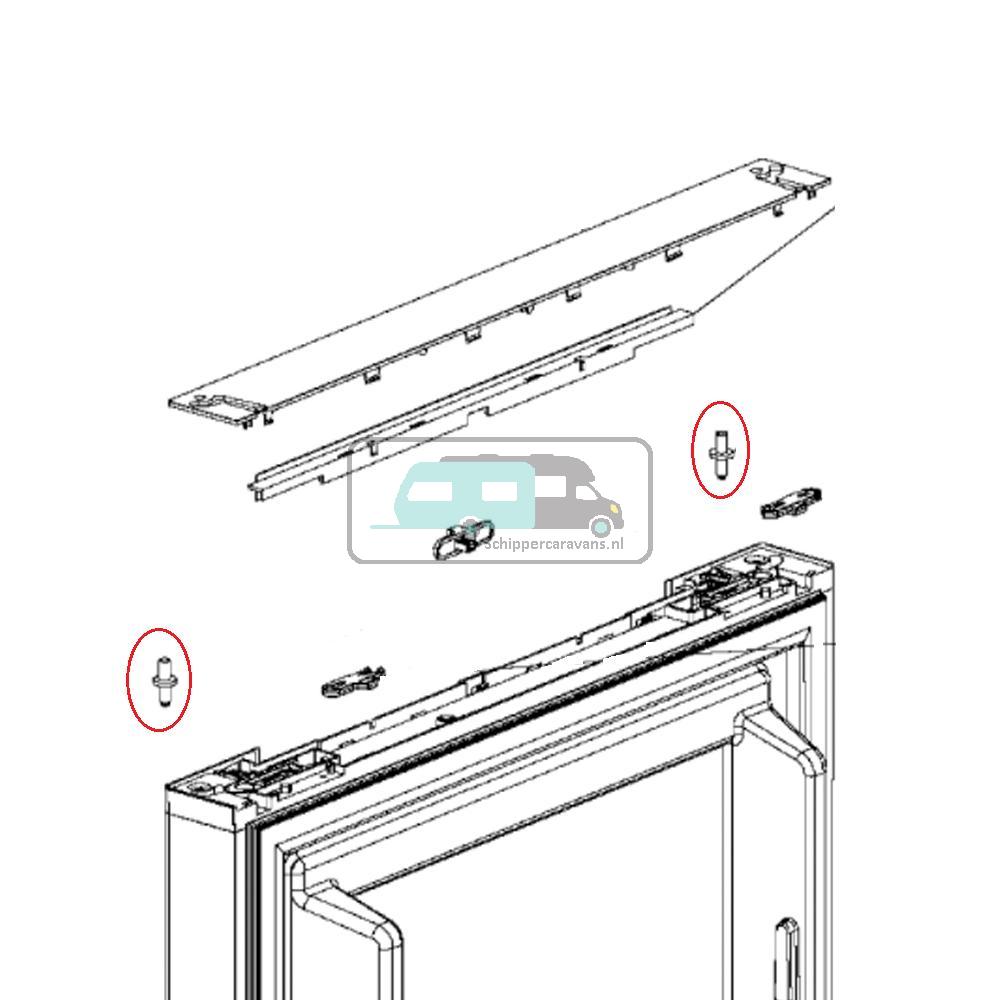 Dometic Deurscharnier RML 10.4 S