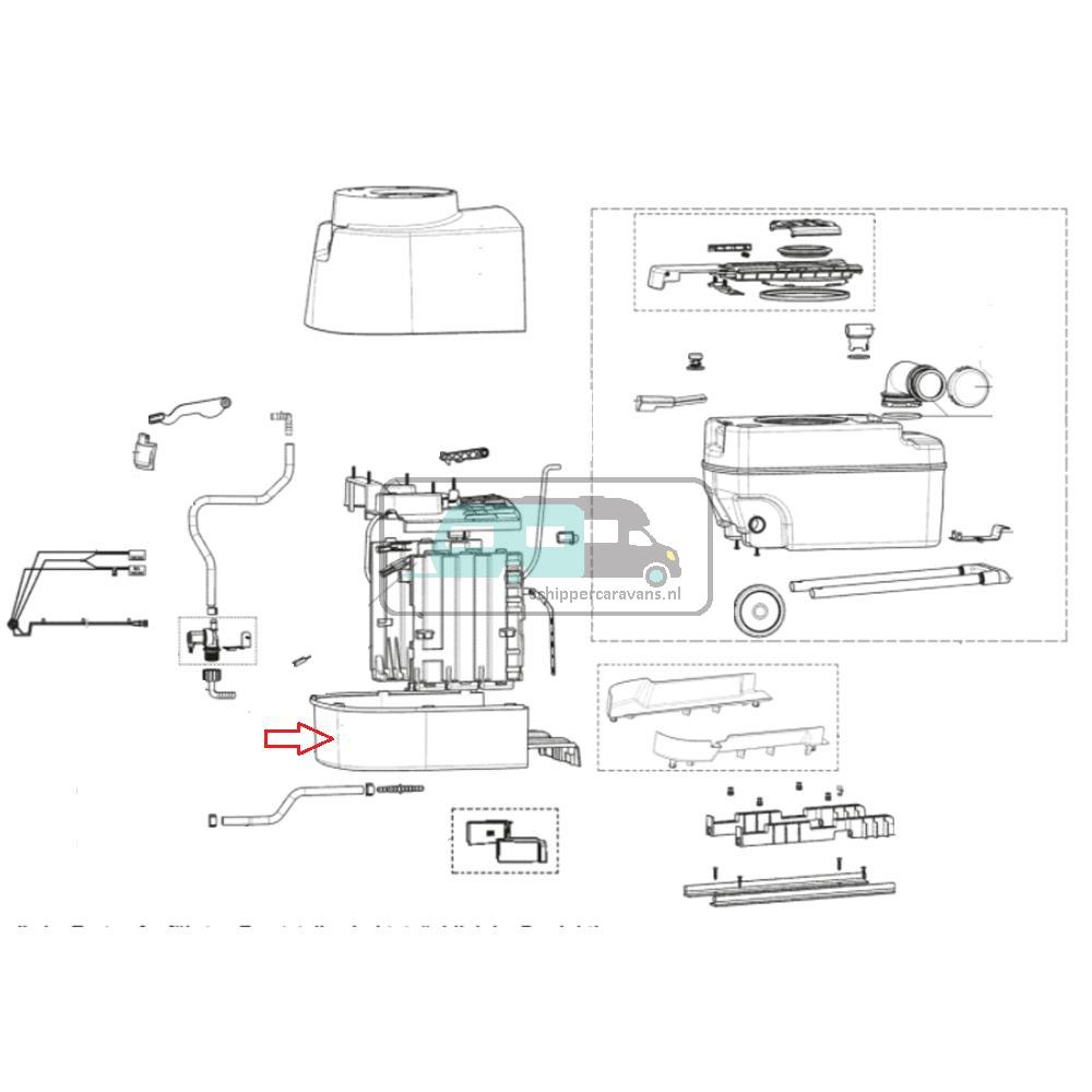 Dometic Onderbak Toilet CT4000