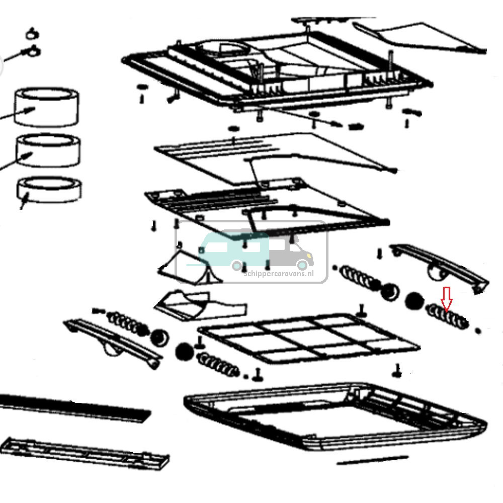 Dometic Luchtgeleider Zijkant FreshJet 2200