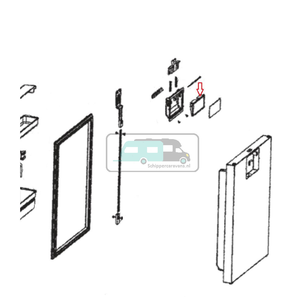 Dometic CRX80 Handvat