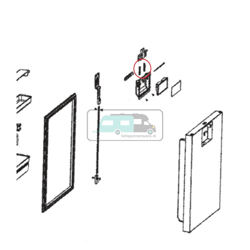 Dometic CRX80 Veer Handvat