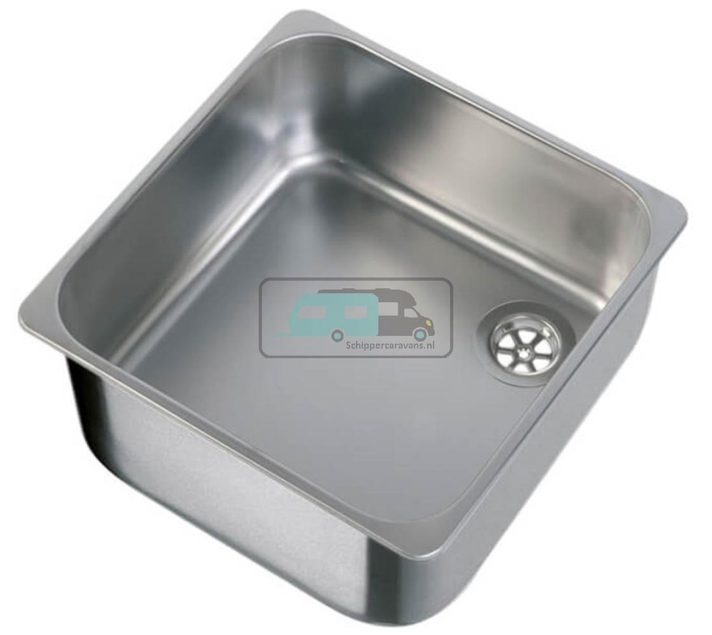 Navy Load Spoelbak Vierkant RVS