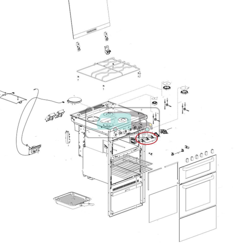 Thetford Fornuis GasTap Brander Aspire 1