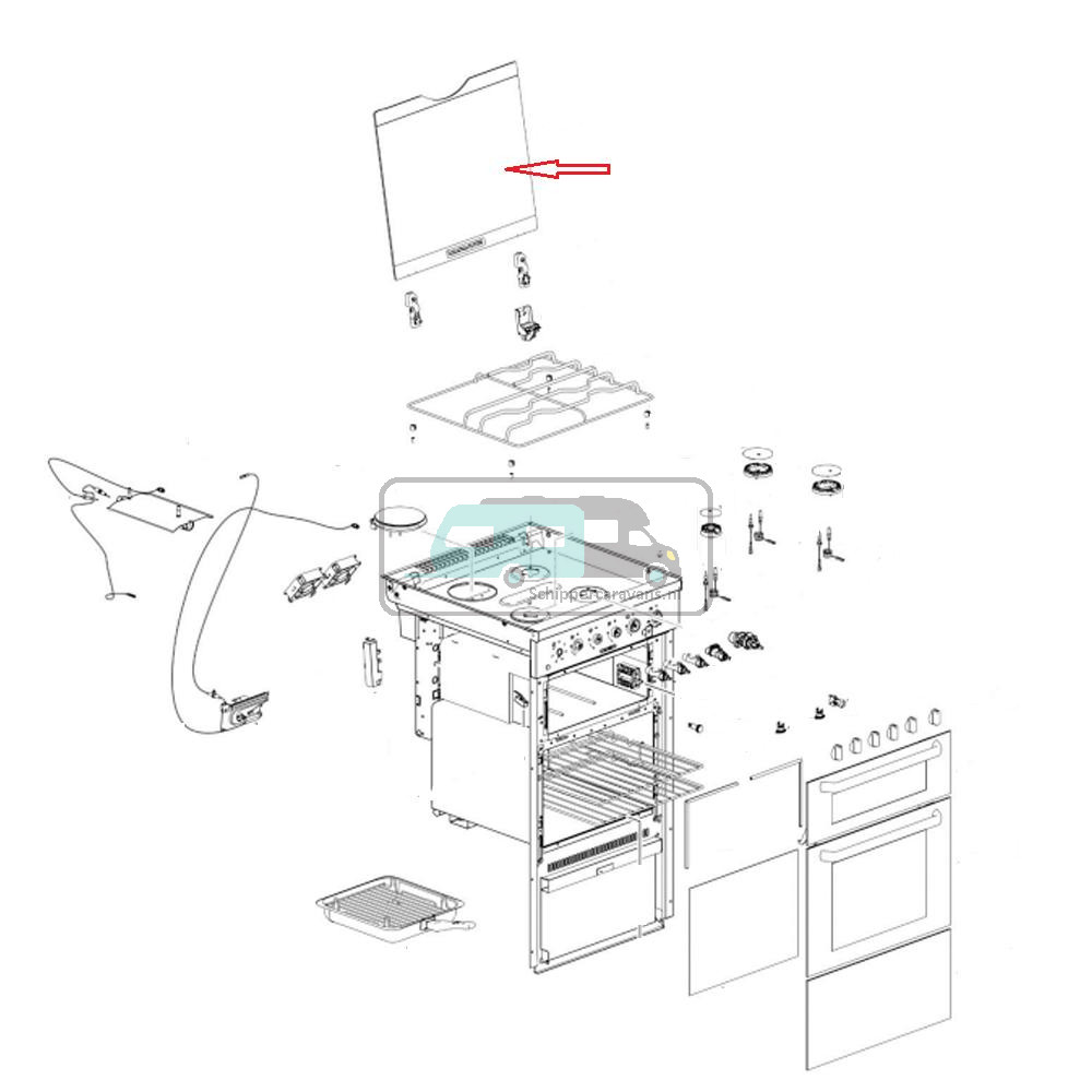 Thetford Fornuis Glasplaat Aspire