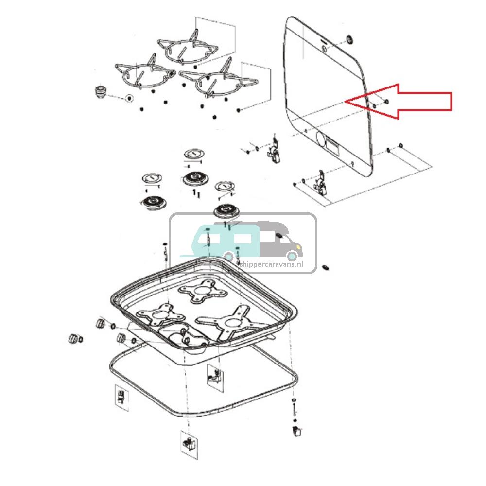 Dometic Glasplaat Gascomfoort