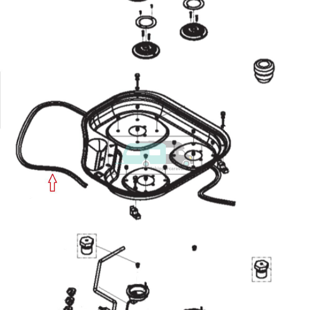 Dometic Profielafdichting Kookplaat
