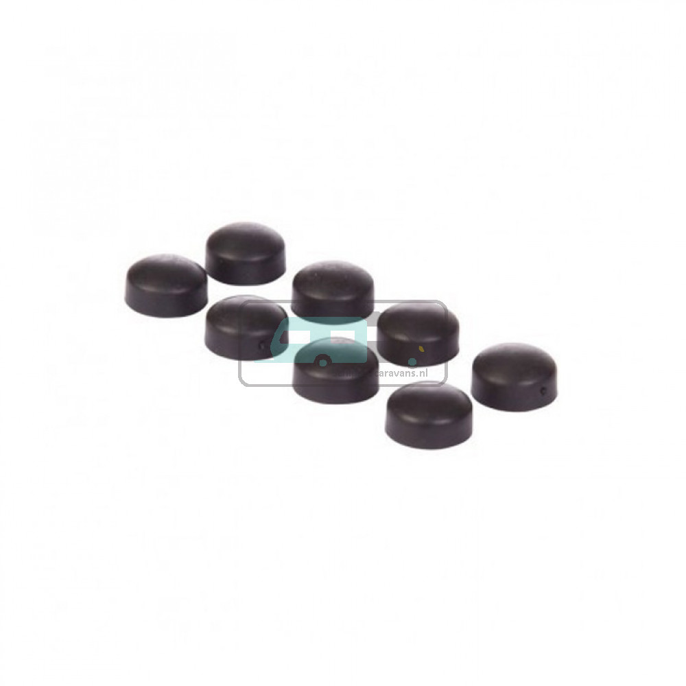 Cramer Afdekdopje Treef Zwart 5st.