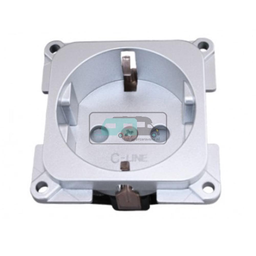 Presto Contactdoos 230V Inbouw S-10.000 Grijs