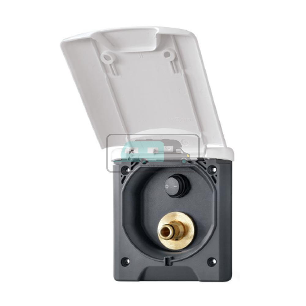 Buitendouche Aansluiting met Schakelaar Wit