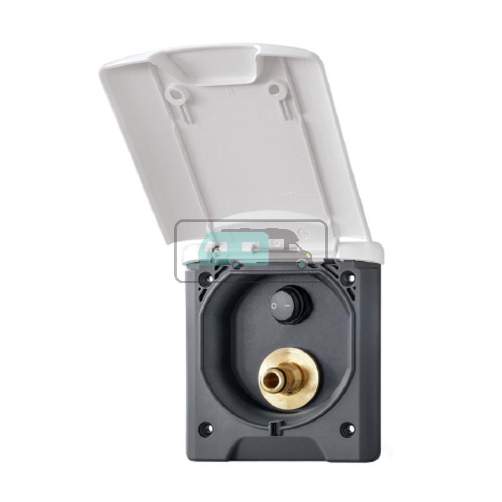 Buitendouche Aansluiting met Schakelaar Wit