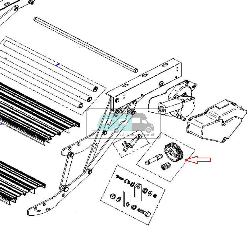 Thule Doubele Step Repair Kit Pinion 
