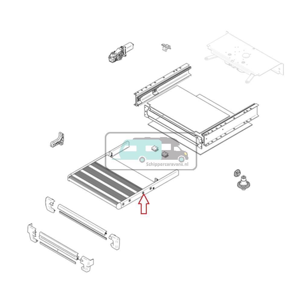 Thule Slide-Out 550 Footboard Compleet 2012