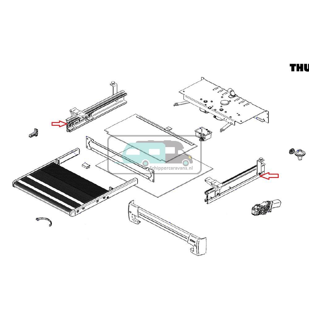 Thule Slide-Out V19 Frame Ducato/Jumper/Boxer 700