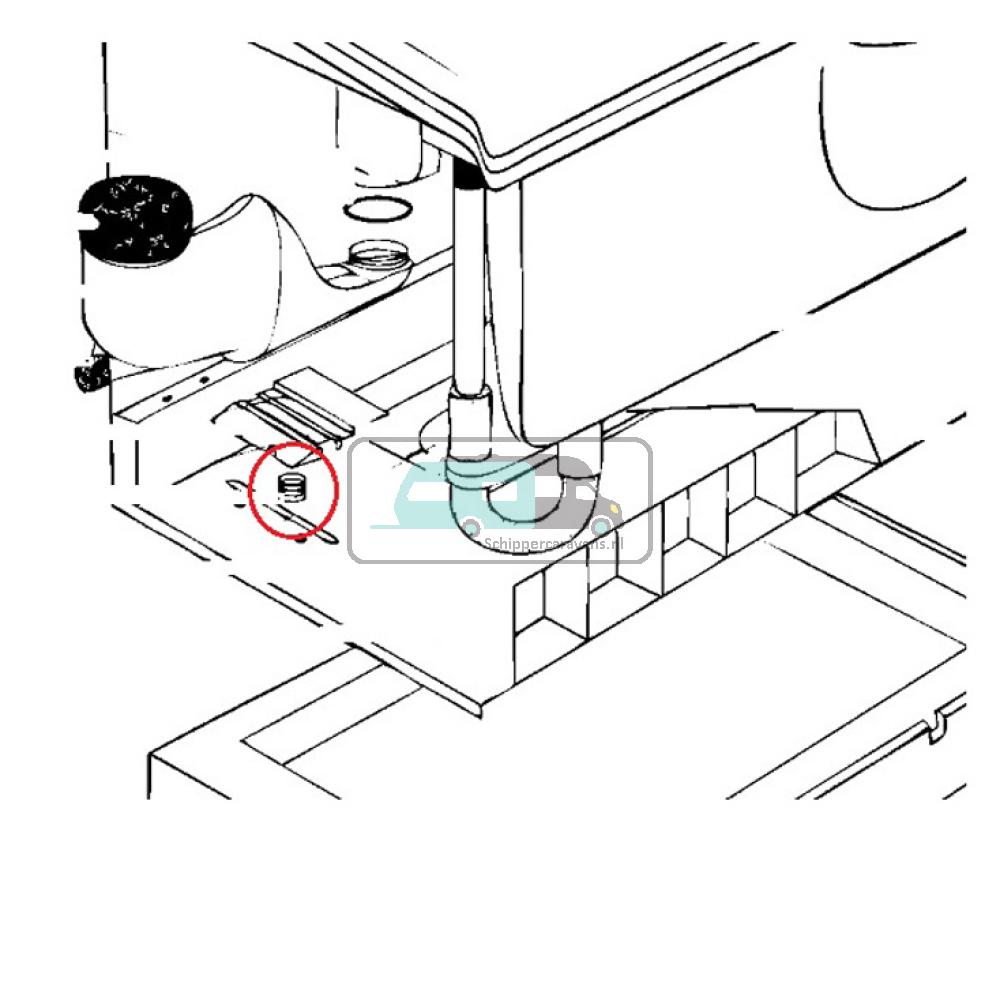Veer van vasthoudklem