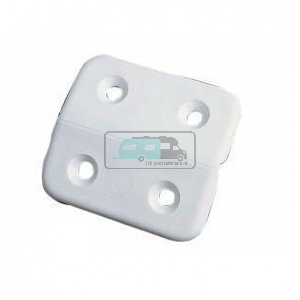 Scharnier Wit kunststof à 4 st.