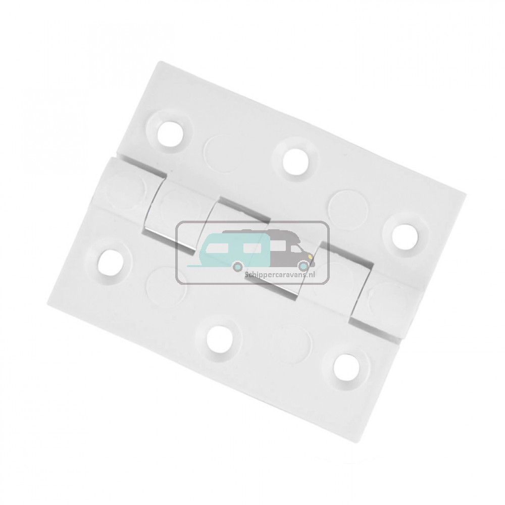 MPK Kunststof Scharnier 50x50mm Wit