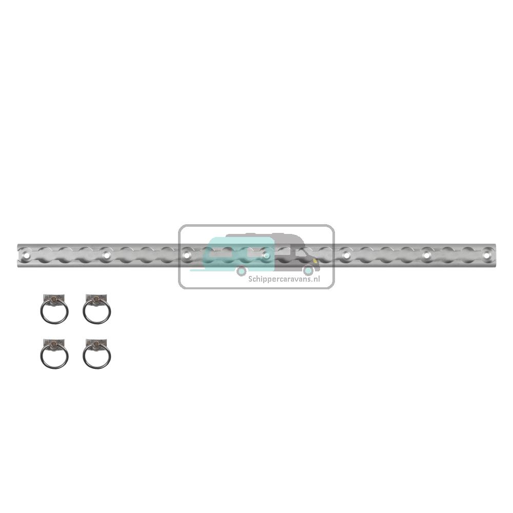 HTD Garage Bar Set 2x60cm + 4 Ringen