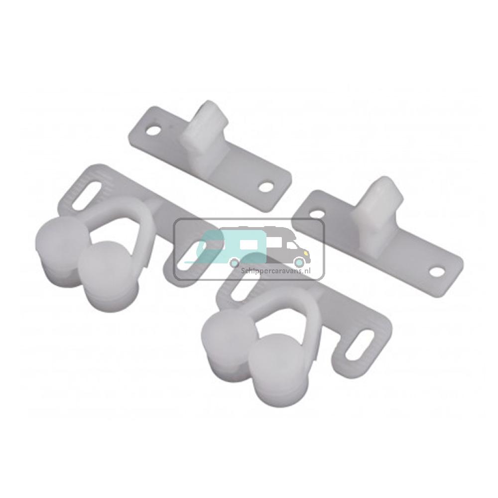 Dubbele snapper kunststof à 2 st.