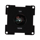 Presto Contactdoos 12V Groot Inbouw S-10.000 Zwart