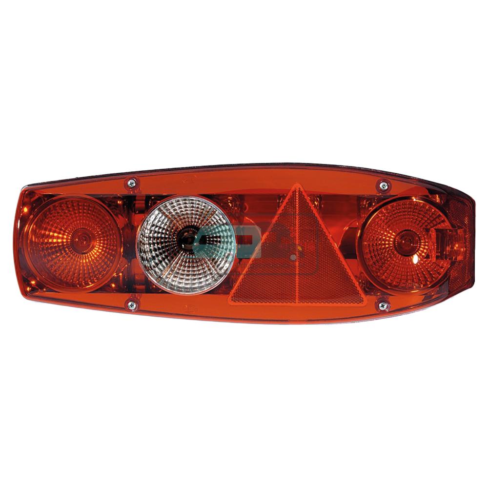 Hella Achterlicht Caraluna II Plus Rem/ Knipper/ Mist/ Achteruitrij/ Zijmarkering/ Driehoek Reflector Rechts