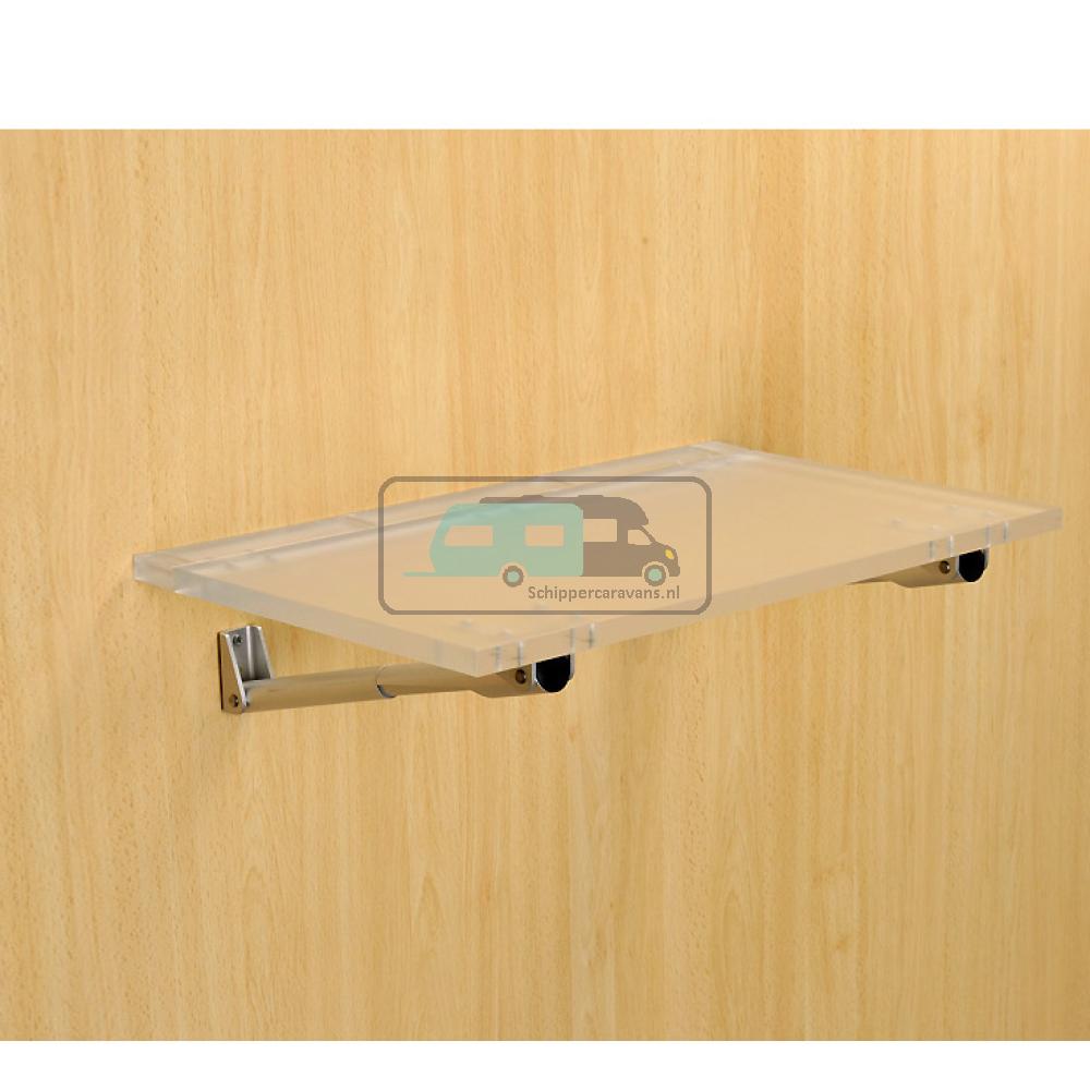 Tafelbladhouder Aluminium Opklapbaar 25,2cm