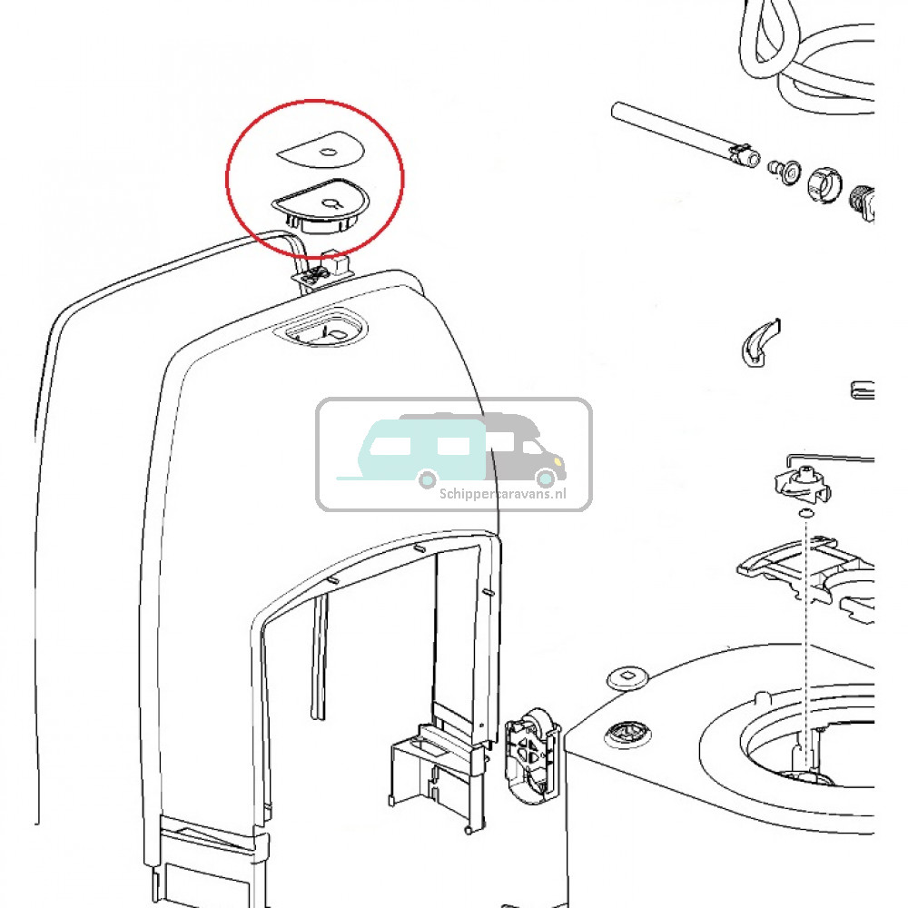 Thetford C223CS Control Paneel