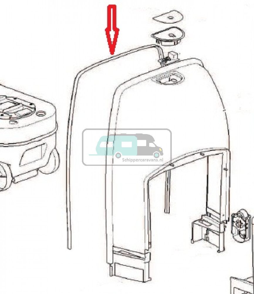 Thetford C223CS Muur Seal Rubber