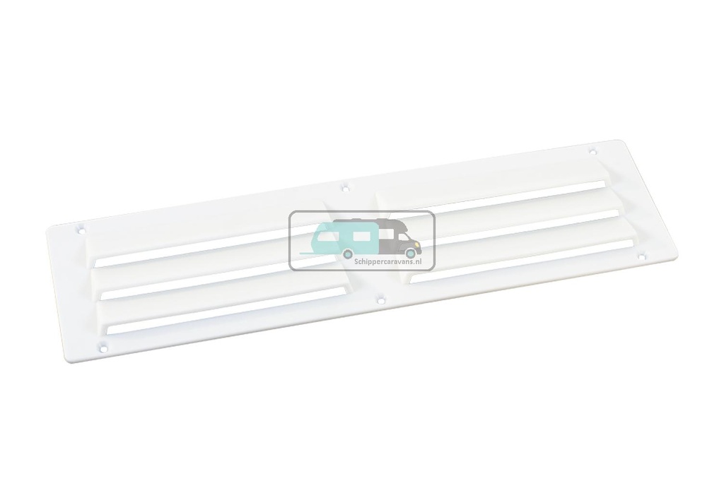 Ventilatierooster Wit opbouw 25x7cm