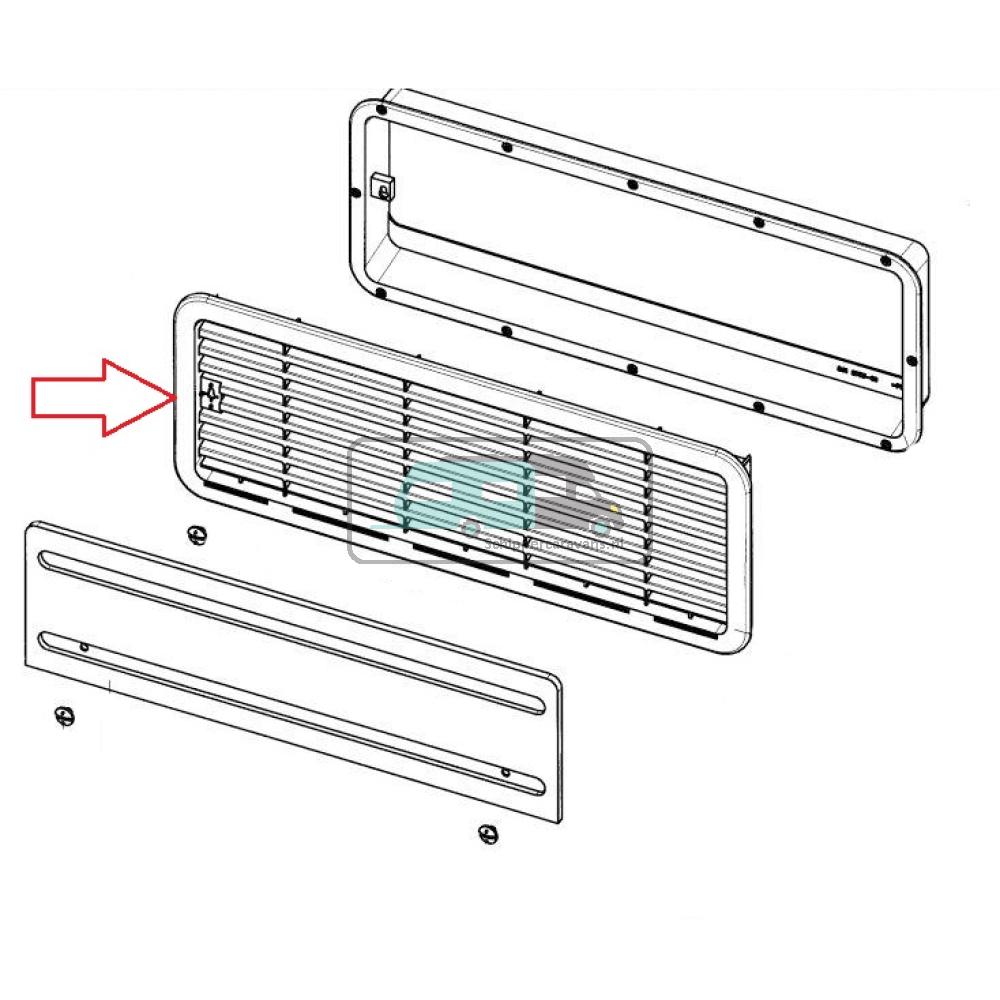 Dometic Bovenrooster LS 100 RAL 7021 2413952397