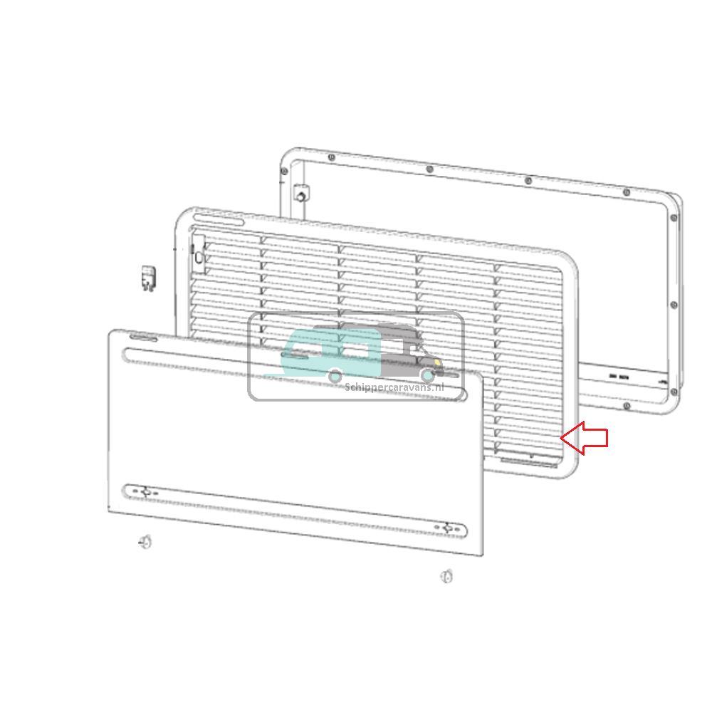 Dometic Rooster Wit 277x518mm LS300