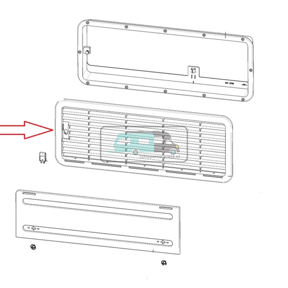 Dometic Luchtrooster Boven