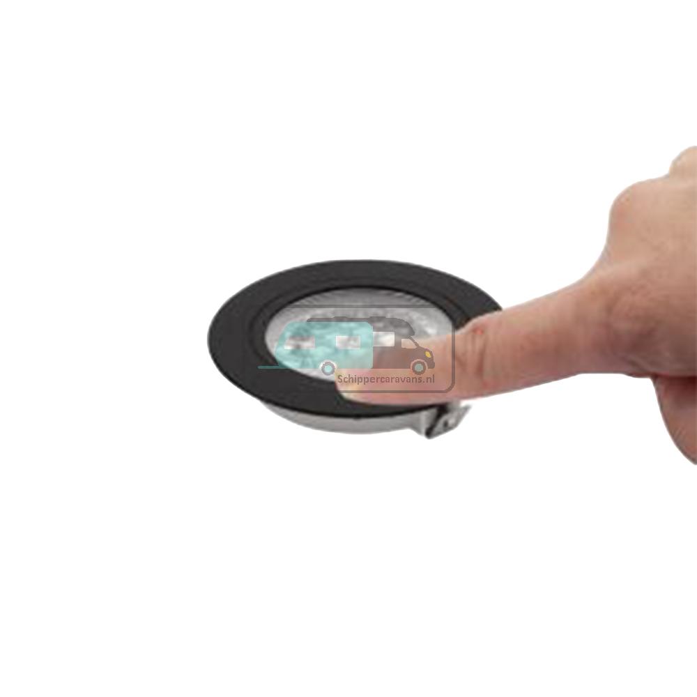 Vechline Inbouwspot Corvus Mini 2W Touch Zwart