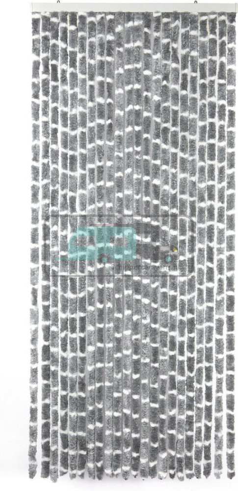 Arisol Chenille Gordijn 56x185 Grijs/Wit