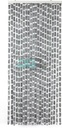 Arisol Chenille Gordijn 56x185 Grijs/Wit