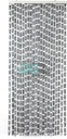 Arisol Chenille Gordijn 56x200 Grijs/Wit