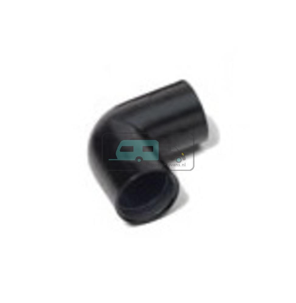 Reich Hoekstuk 90 graden PE Zwart