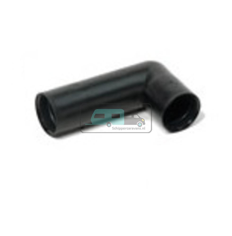 Reich Hoekstuk 90 graden PE Zwart