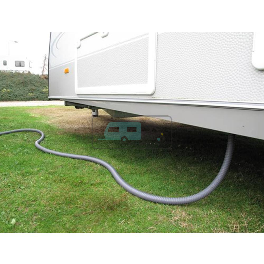 Reich Spiraalslang met Verlenging Grijs 3mtr