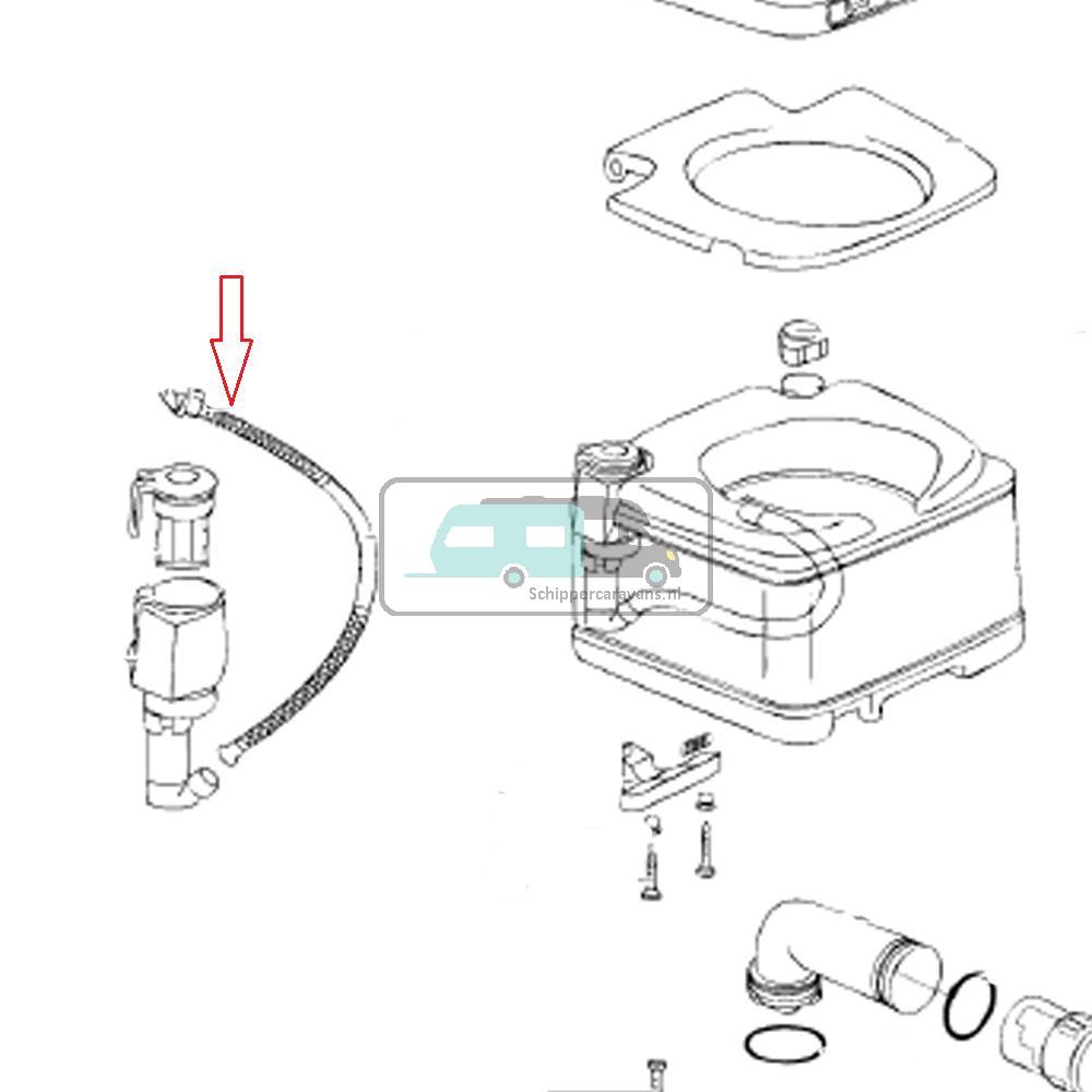 Thetford Porta Porti 465 Flush Tube Graniet 