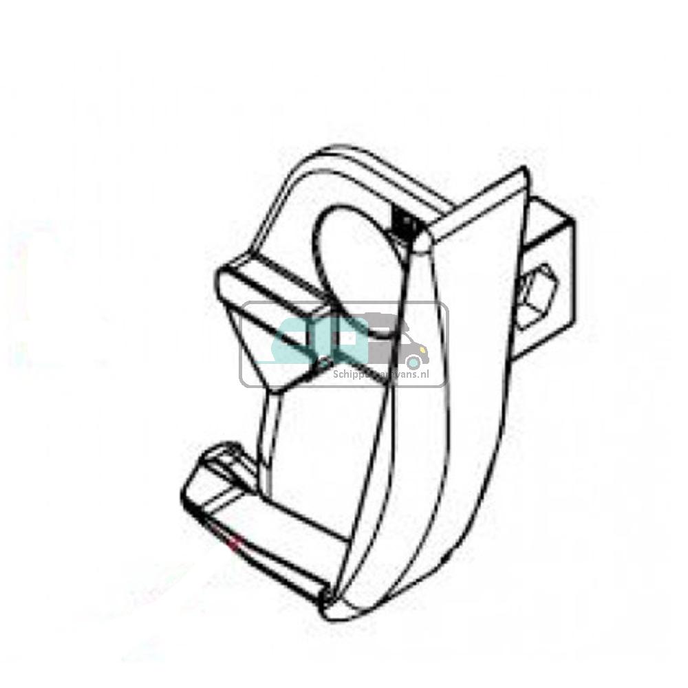 Fiamma Linker Eindkap Voorlijst F45 Ti L Polar White