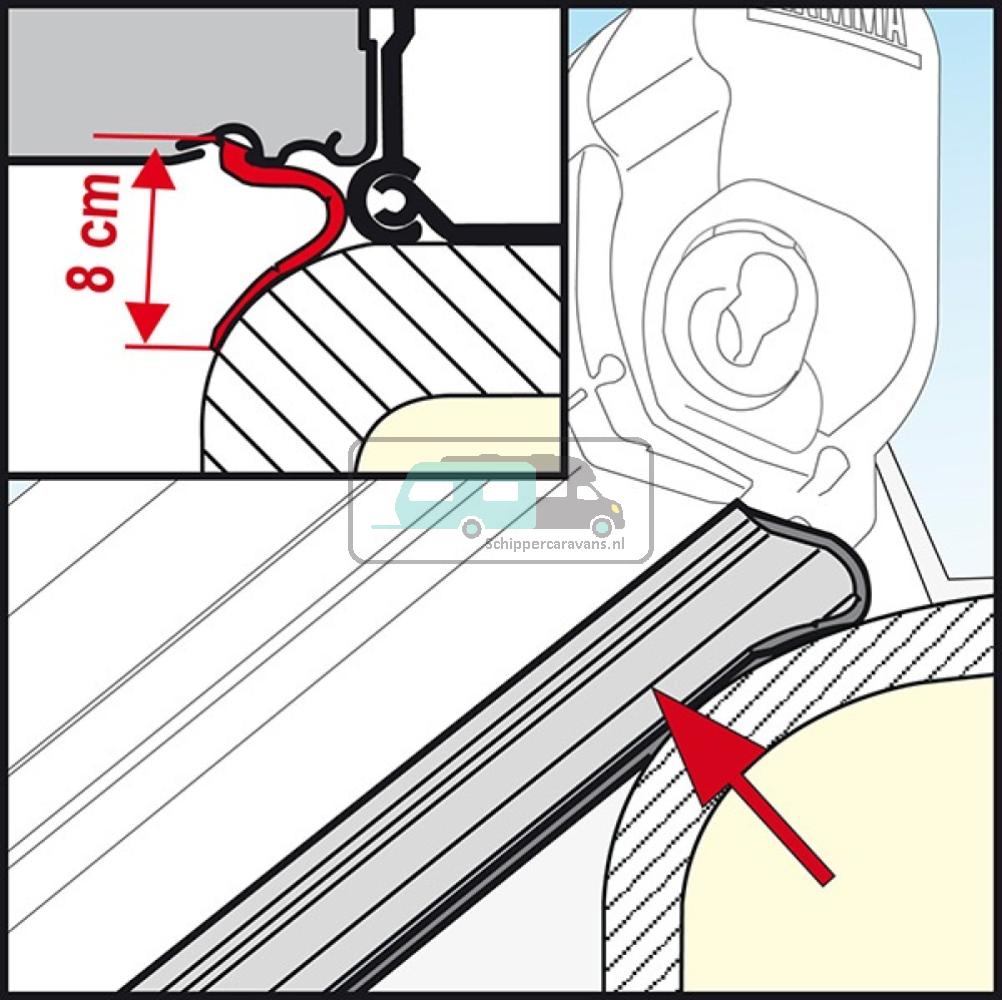 Fiamma Kit Rain Guard Lower 550cm
