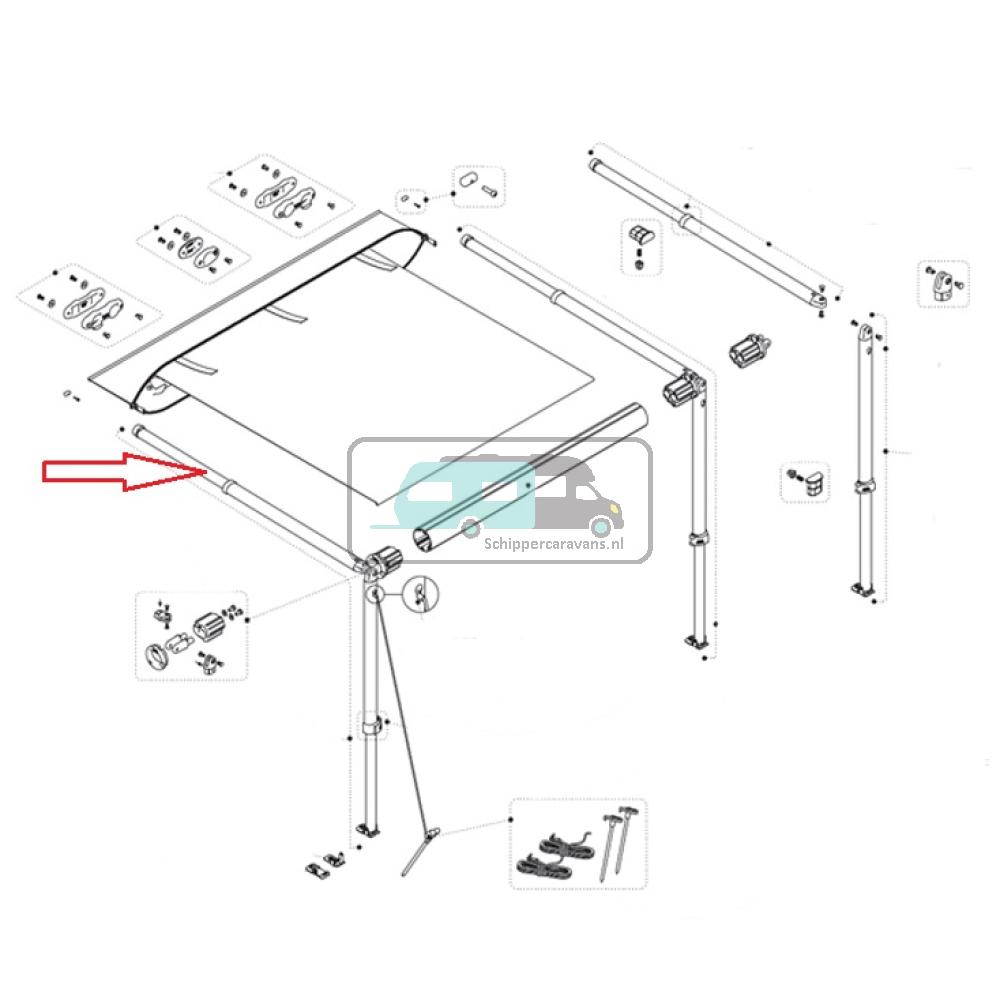 Fiamma Staander en Rafter CaravanStore XL 360-550R