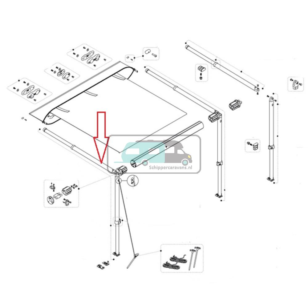 Fiamma Staander + spanarm CaravanStore 280-310 Links