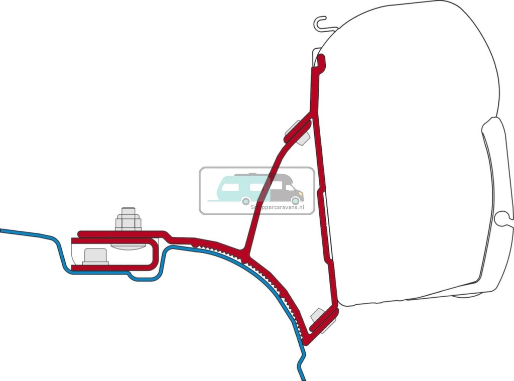 Fiamma VW T5/T6 Multivan Transporter Kit H1-L1 >2003 F45