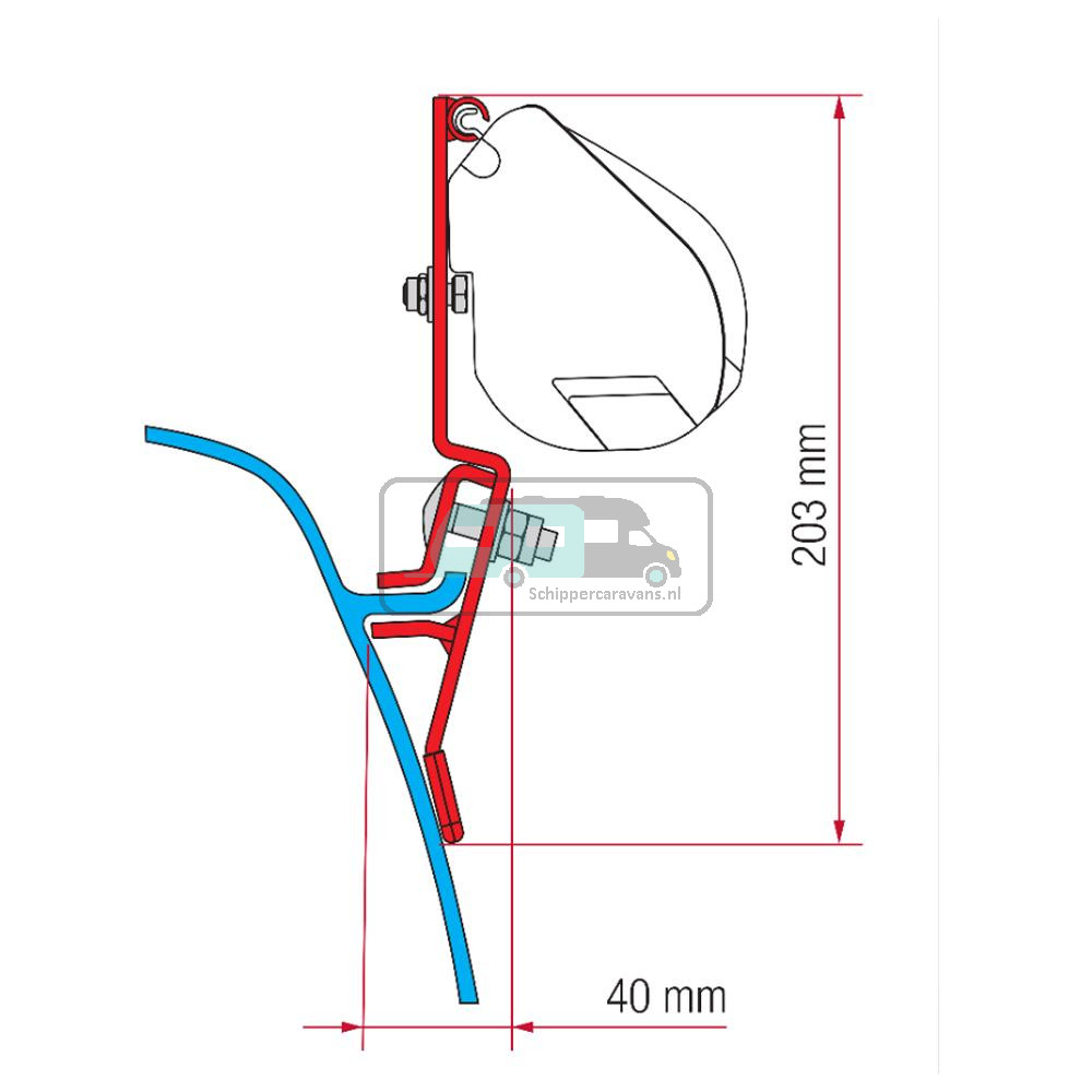 Fiamma VW T3/T3 Lift Roof Kit H1 1979-1990 F35