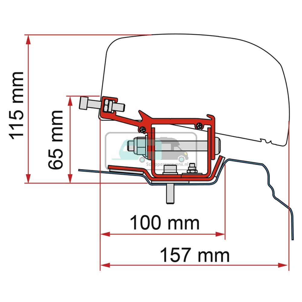 Fiamma Renault Trafic Kit H1-L1 >2014 F40Van